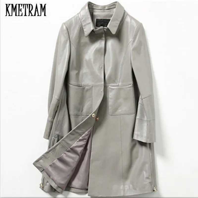 KMETRAM 2019 Genuine Leather Coat for Women Spring Fashion Classic Slim Female Jacket Leather Windbreak Casaco Feminino HH754
KMETRAM 2019 Genuine Leather Coat for Women Spring Fashion Classic Slim Female Jacket Leather Windbreak Casaco Feminino HH754