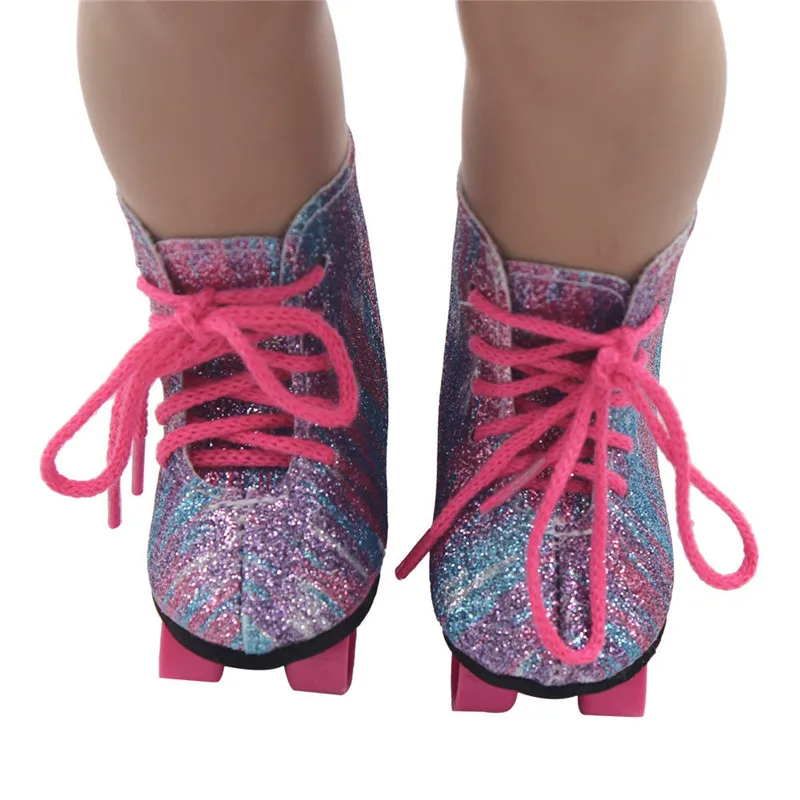 Baby Doll Cool Fashion Glitter Doll Roller Skates For 18 Inch Our Generation for Girl Accessory Doll Roller Skates Shoes
Baby Doll Cool Fashion Glitter Doll Roller Skates For 18 Inch Our Generation for Girl Accessory Doll Roller Skates Shoes