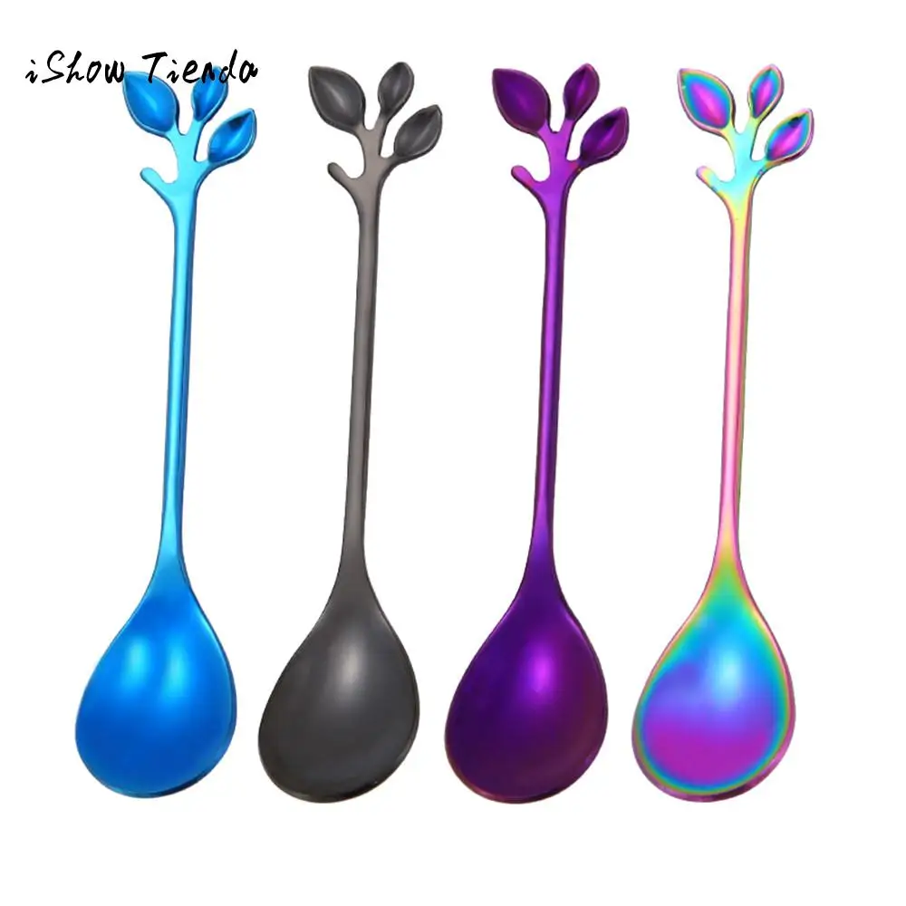 Stainless Steel Leaves Spoon Coffee Tea Spork Flatware Dessert Salad Tool Teaspoon Picnic Kitchen Tableware Accessories
Stainless Steel Leaves Spoon Coffee Tea Spork Flatware Dessert Salad Tool Teaspoon Picnic Kitchen Tableware Accessories