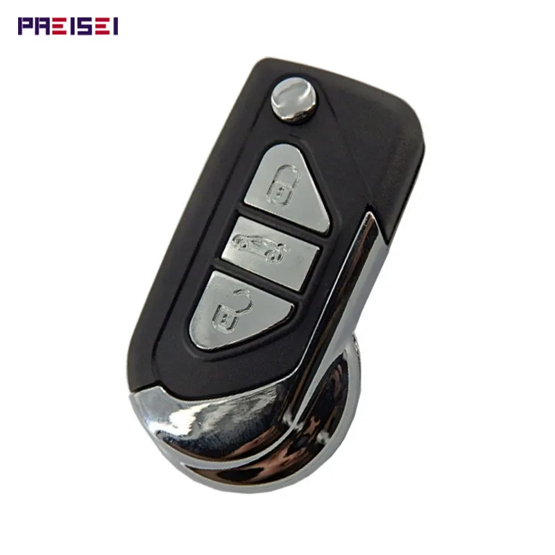 PREISEI 3 Buttons Modified Car Flip Remote Key Case Fob For Peugeot Key Replacements Blade No Groove With Battery Clip
PREISEI 3 Buttons Modified Car Flip Remote Key Case Fob For Peugeot Key Replacements Blade No Groove With Battery Clip