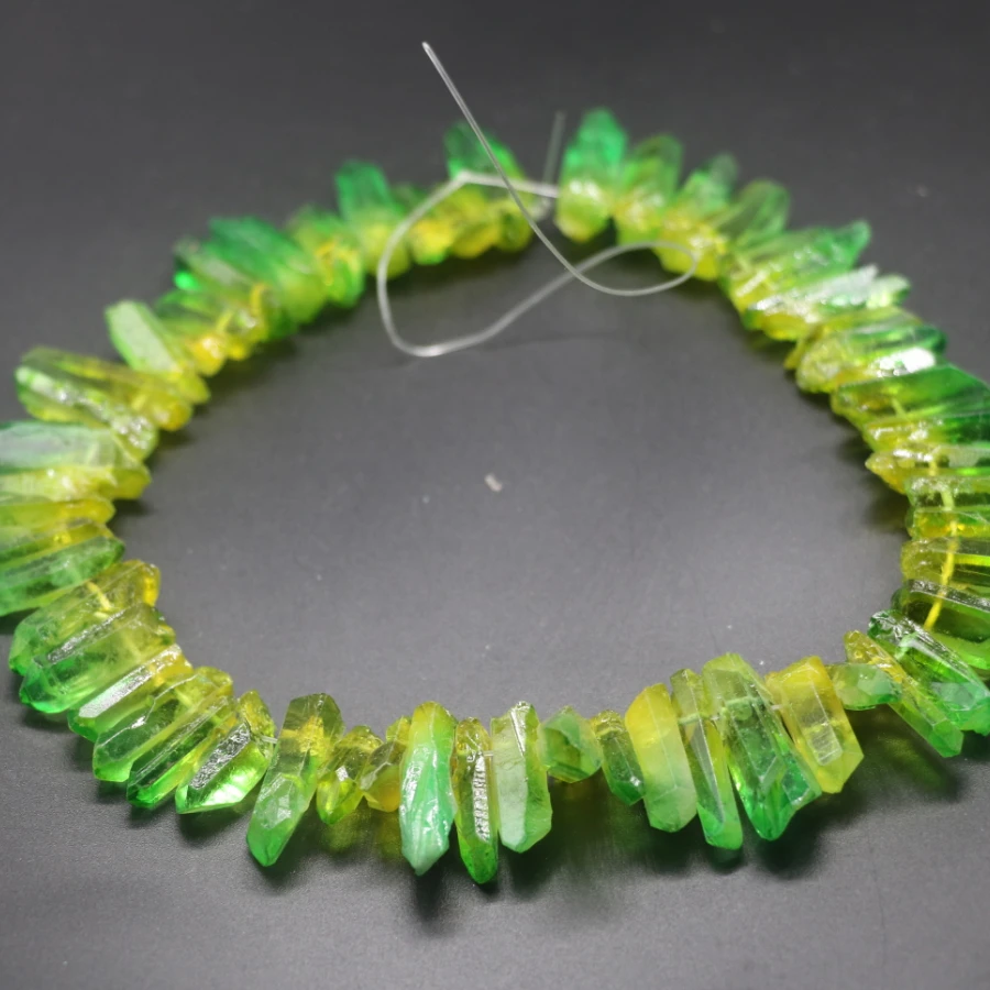 Approx.42pcs green yellow crystal rock, Quartz Point Pendant Bullet Hexagonal Pendulum Column Reiki Healing Chakra Beads Jewelry
Approx.42pcs green yellow crystal rock, Quartz Point Pendant Bullet Hexagonal Pendulum Column Reiki Healing Chakra Beads Jewelry