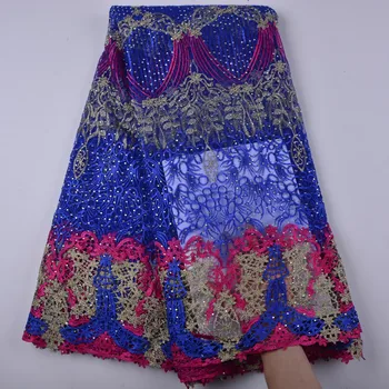 Beautiful African Lace Fabric With Plenty Beads & Stones High Quality Guipure French Lace For Women Party Dress With Beads 1387B 
Beautiful African Lace Fabric With Plenty Beads & Stones High Quality Guipure French Lace For Women Party Dress With Beads 1387B