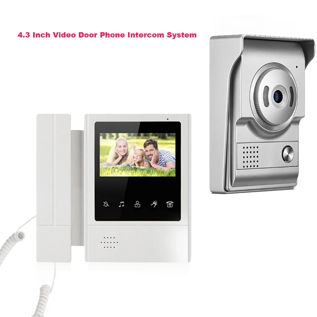 Video Door Phone System 4.3 Inch Clear LCD Monitor Wired Video Intercom Universal Intelligent Remote Controller Smart Home
Video Door Phone System 4.3 Inch Clear LCD Monitor Wired Video Intercom Universal Intelligent Remote Controller Smart Home