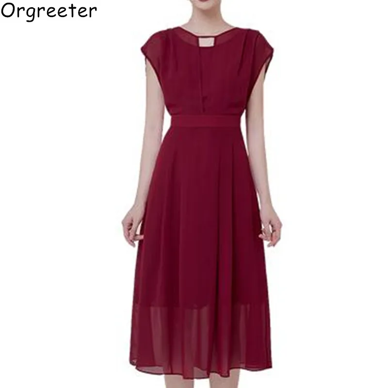New 2019 Solid Brief Short Sleeve Runway Dresses Women Long Mid-calf Chiffon Chic Beach Vacation Dress
New 2019 Solid Brief Short Sleeve Runway Dresses Women Long Mid-calf Chiffon Chic Beach Vacation Dress