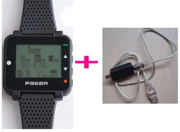 1pcs ID programmer cable, 1pc text message alpha wrist pager, Pocsag paging system receiver, high quality watch pager receiver
1pcs ID programmer cable, 1pc text message alpha wrist pager, Pocsag paging system receiver, high quality watch pager receiver