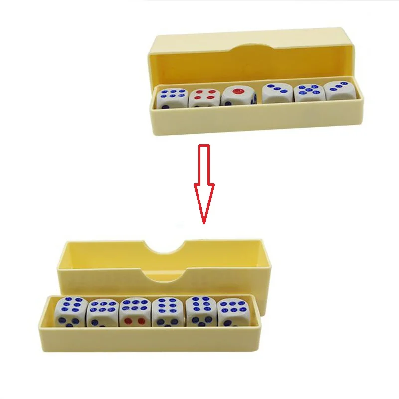 1Set Prediction Dices (Normal Dice) Magic Tricks Six Die Flash Change Magia Close Up Gimmick Props Illusion Funny Classic Toy
1Set Prediction Dices (Normal Dice) Magic Tricks Six Die Flash Change Magia Close Up Gimmick Props Illusion Funny Classic Toy