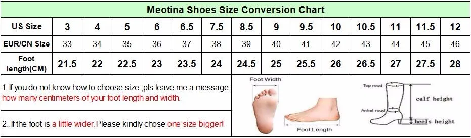 Meotina size chart