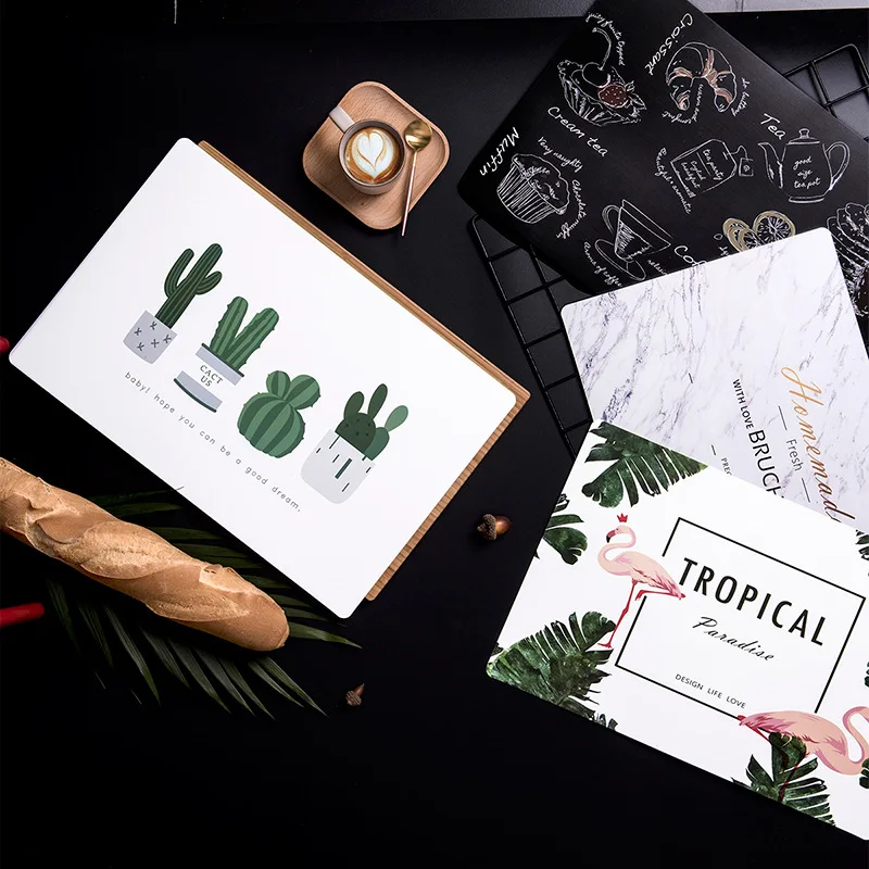 1PCS Anti-Slip Table Mats Flamingo Plant Marble Pattern Heat Insulated PVC Dining Kitchen Coffee Tea Place Mat Tableware Pad Mat
1PCS Anti-Slip Table Mats Flamingo Plant Marble Pattern Heat Insulated PVC Dining Kitchen Coffee Tea Place Mat Tableware Pad Mat