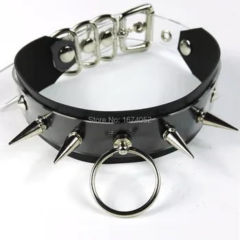 Handmade Punk Gothic Fetish Choker Layered Black Clear PVC Transparent Long Spiked Spikes Collar Hanging Necklace
Handmade Punk Gothic Fetish Choker Layered Black Clear PVC Transparent Long Spiked Spikes Collar Hanging Necklace