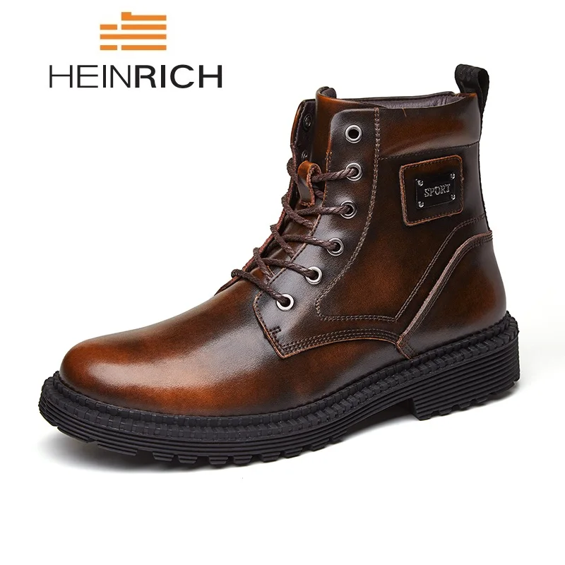 HEINRICH Winter Schuhe Herren Genuine Leather Men Boots Fashion Ankle Male Boots Work&Safety Shoes Coturnos Masculino Chaussures
HEINRICH Winter Schuhe Herren Genuine Leather Men Boots Fashion Ankle Male Boots Work&Safety Shoes Coturnos Masculino Chaussures