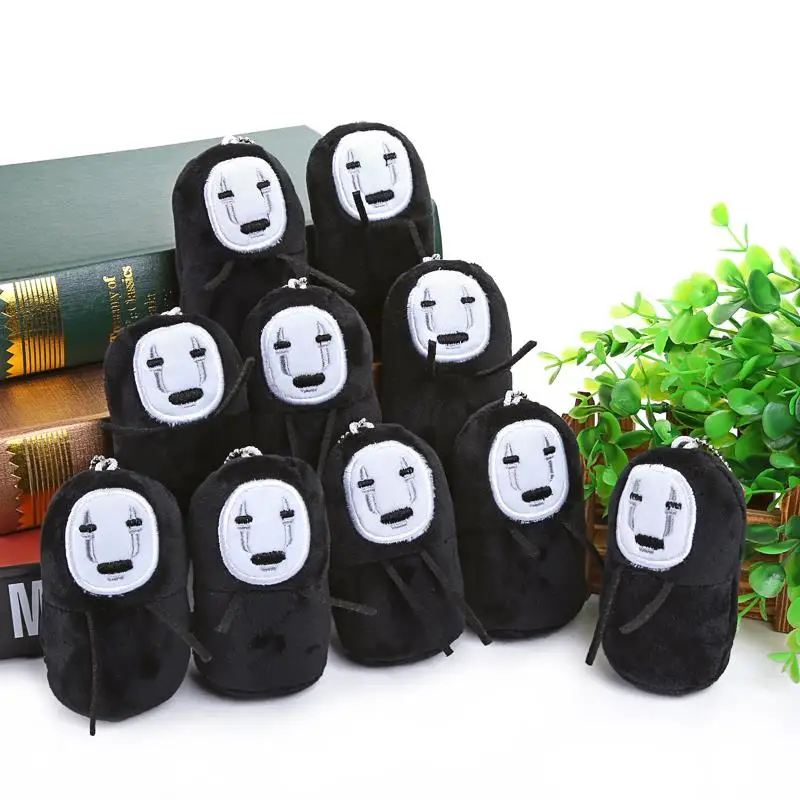 Spirited Away No Face Plush Toy Doll with Ring 4" 10cm Soft Stuffed Doll 10pcs/lot Free Shipping ANPT374
Spirited Away No Face Plush Toy Doll with Ring 4" 10cm Soft Stuffed Doll 10pcs/lot Free Shipping ANPT374