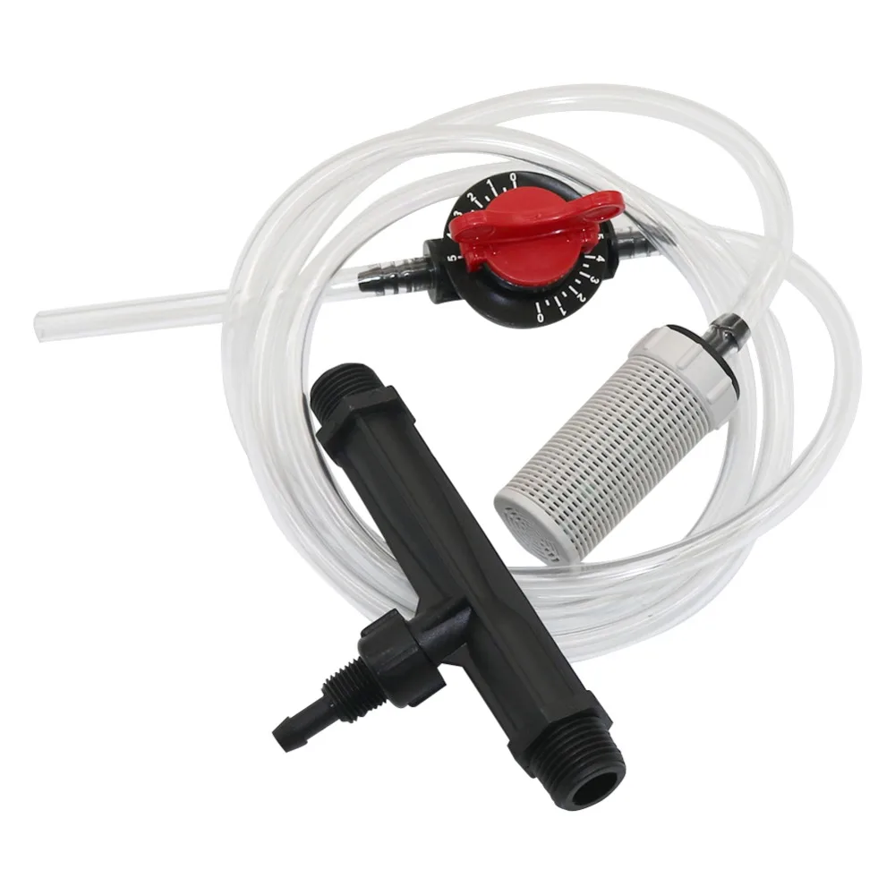 Venturi Fertilizer Injector with 1/2",3/4" Male thread Automatic Fertilizer Syringe Pipe Filter kit Irrigation fitting 1 Set
Venturi Fertilizer Injector with 1/2",3/4" Male thread Automatic Fertilizer Syringe Pipe Filter kit Irrigation fitting 1 Set
