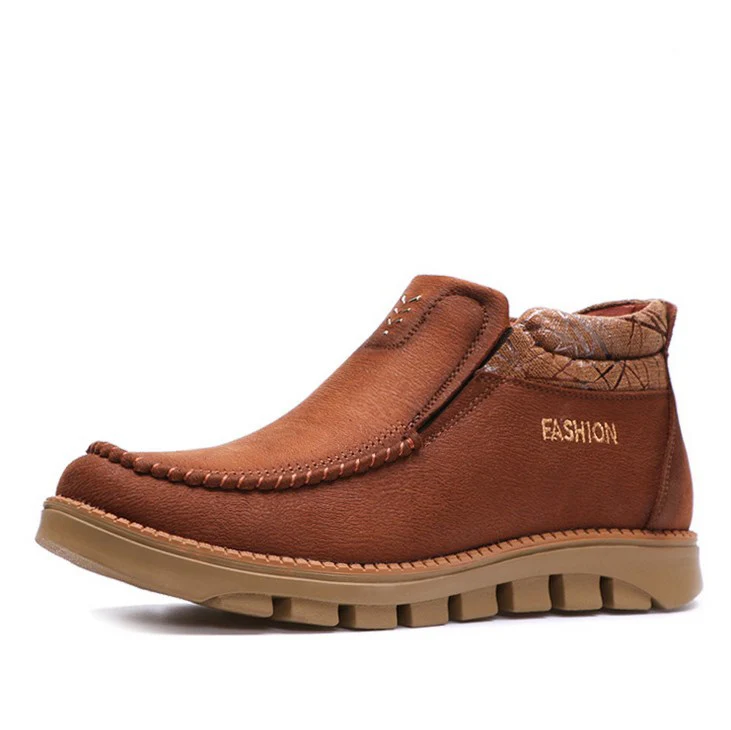 Winter new high-grade men's shoes retro velvet thickening of the end of anti-ski boots SUB2576
Winter new high-grade men's shoes retro velvet thickening of the end of anti-ski boots SUB2576