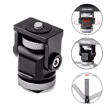 Hot Shoe Adjustable Mount Holder on-Camera Monitor Bracket Stand 1/4'' screw for Video Camera Monitor Fill light Flash
Hot Shoe Adjustable Mount Holder on-Camera Monitor Bracket Stand 1/4'' screw for Video Camera Monitor Fill light Flash
