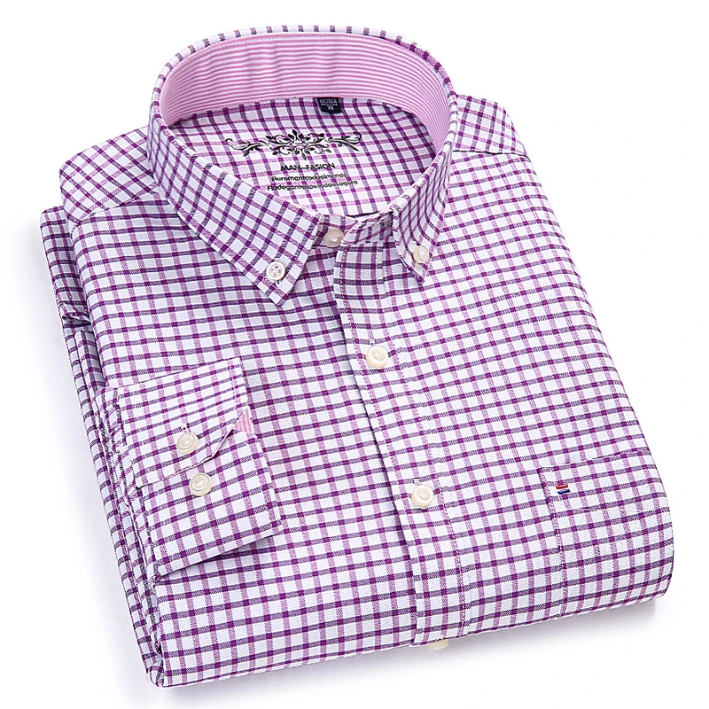 Langmeng Men Oxford Casual Shirt 2018 Long Sleeve Slim Fit Comfortable Plaid Shirt Mens High Quality Dress Shirts Brand Clothing
Langmeng Men Oxford Casual Shirt 2018 Long Sleeve Slim Fit Comfortable Plaid Shirt Mens High Quality Dress Shirts Brand Clothing