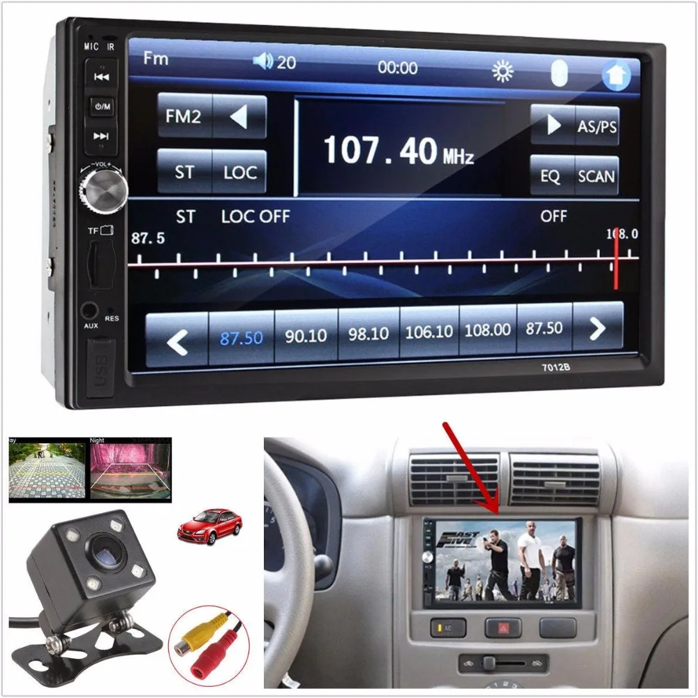 Vehemo 7 inch Universal 2 Din HD Bluetooth Car Radio MP5 Player Multimedia Entertainment TF FM Aux Rear View Camera Interface
Vehemo 7 inch Universal 2 Din HD Bluetooth Car Radio MP5 Player Multimedia Entertainment TF FM Aux Rear View Camera Interface