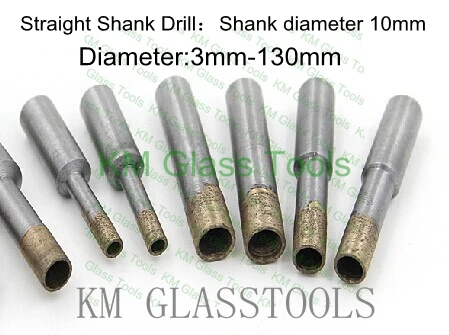Free Shipping! Straight shank glass sintered diamond core drill bits Diameter:3~130MM. Shank diameter 10mm.
Free Shipping! Straight shank glass sintered diamond core drill bits Diameter:3~130MM. Shank diameter 10mm.