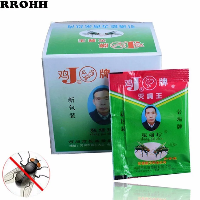 50pcs/lot Effective Fast Kill flies medicine Pest control Very medicine very clear Fly medicine powder fly killing bait For Home
50pcs/lot Effective Fast Kill flies medicine Pest control Very medicine very clear Fly medicine powder fly killing bait For Home