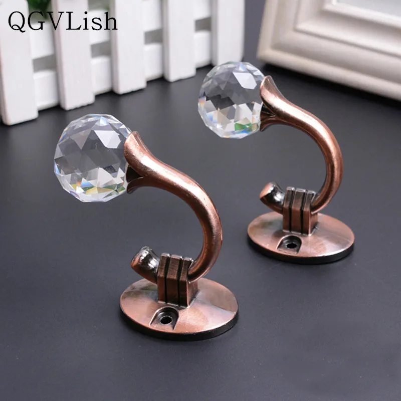 QGVLish 2Pcs/Pair Crystal Ball Curtain Hooks Cloth Hat Tassel Tower Hanger Holder Curtain Accessories Drapery Wall Hook Holdback
QGVLish 2Pcs/Pair Crystal Ball Curtain Hooks Cloth Hat Tassel Tower Hanger Holder Curtain Accessories Drapery Wall Hook Holdback
