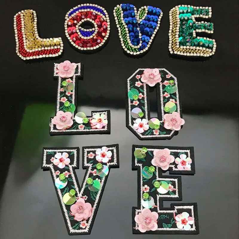 Letters DIY Handmade Flat Back Crystal Beads Flower Patch Sewing Accessories For Garment Sewing Accessories RP134
Letters DIY Handmade Flat Back Crystal Beads Flower Patch Sewing Accessories For Garment Sewing Accessories RP134