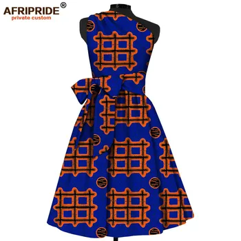 2018 fashion african summer dress for women AFRIPRIDE sleeveless one-shoulder mid-calf length women fit and flare dress A1825069
2018 fashion african summer dress for women AFRIPRIDE sleeveless one-shoulder mid-calf length women fit and flare dress A1825069