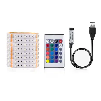 DC 5V RGB USB LED strip light 3528 2835 SMD tira LED USB bande light Garland Diode Ribbon Tape Flexible TV backlight decor Lamp
DC 5V RGB USB LED strip light 3528 2835 SMD tira LED USB bande light Garland Diode Ribbon Tape Flexible TV backlight decor Lamp