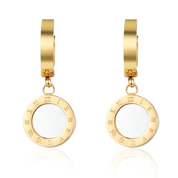 2 Sizes High Quality Stainless Steel Enamel And Shell Roman Numeral Drop Earrings For Women Gold Color Woman Jewelry Earring
2 Sizes High Quality Stainless Steel Enamel And Shell Roman Numeral Drop Earrings For Women Gold Color Woman Jewelry Earring