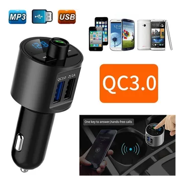 High Quality bt56 Wireless Bluetooth Car FM Transmitter With QC3.0 Quick Charge USB Car Charger Handsfree Car Kit MP3 Player
High Quality bt56 Wireless Bluetooth Car FM Transmitter With QC3.0 Quick Charge USB Car Charger Handsfree Car Kit MP3 Player
