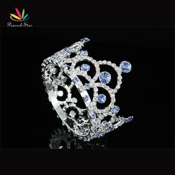 Peacock Star Wedding Bridesmaid New Born Baby Crystal Full Circle Round Blue Mini Crown Tiara CT1764
Peacock Star Wedding Bridesmaid New Born Baby Crystal Full Circle Round Blue Mini Crown Tiara CT1764
