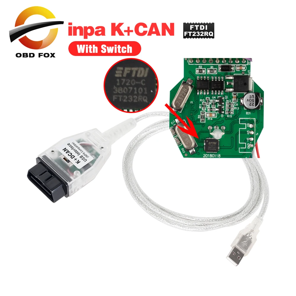 2018 New INPA K+DCAN USB Interface For bmw OBD CAN Reader Diagnostic scanner Switched INPA DIS SSS NCS Coding free shipping
2018 New INPA K+DCAN USB Interface For bmw OBD CAN Reader Diagnostic scanner Switched INPA DIS SSS NCS Coding free shipping