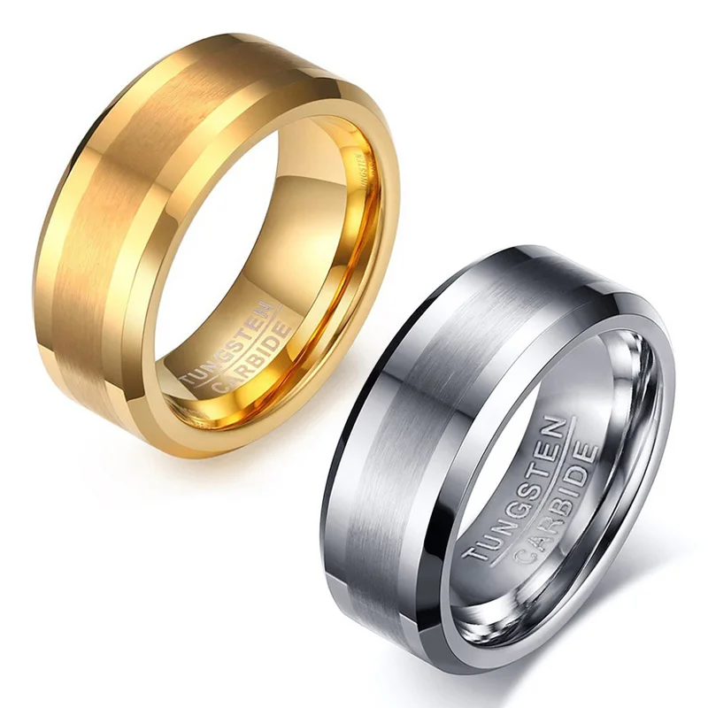 Tungsten Carbide Men Rings Silver Gold Simple Classics Polished Finish for Wedding Ring Girl Boyfriend Jewelry Gift Wholesale
Tungsten Carbide Men Rings Silver Gold Simple Classics Polished Finish for Wedding Ring Girl Boyfriend Jewelry Gift Wholesale