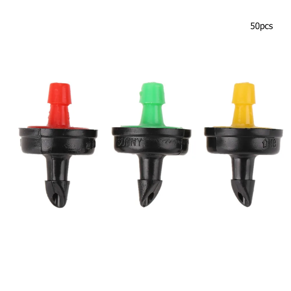 50pcs Pressure Compensating Emitter Self-cleaning Drip Irrigation Water Regulator Pipe Hose PC Dripper For Length Pipe/Hose
50pcs Pressure Compensating Emitter Self-cleaning Drip Irrigation Water Regulator Pipe Hose PC Dripper For Length Pipe/Hose