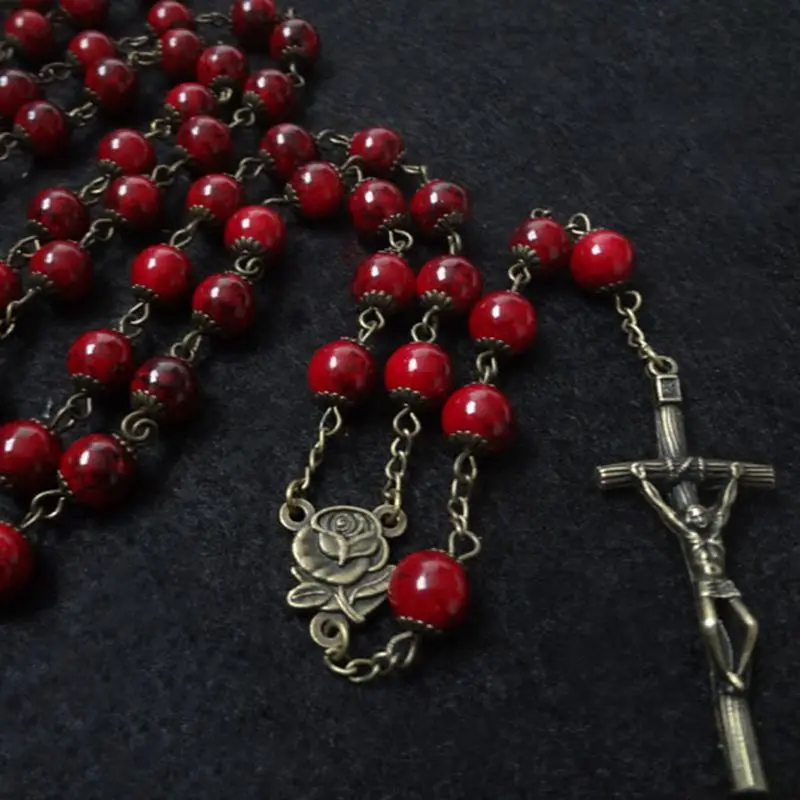 Европейский модный винтажный католический религиозный крест искусственные