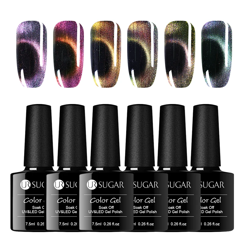 UR SUGAR 3D Magic Cat Eye UV Gel Polish Magnetic Soak Off Nail Art Gel Varnish for Salon Home DIY 7.5ml
UR SUGAR 3D Magic Cat Eye UV Gel Polish Magnetic Soak Off Nail Art Gel Varnish for Salon Home DIY 7.5ml