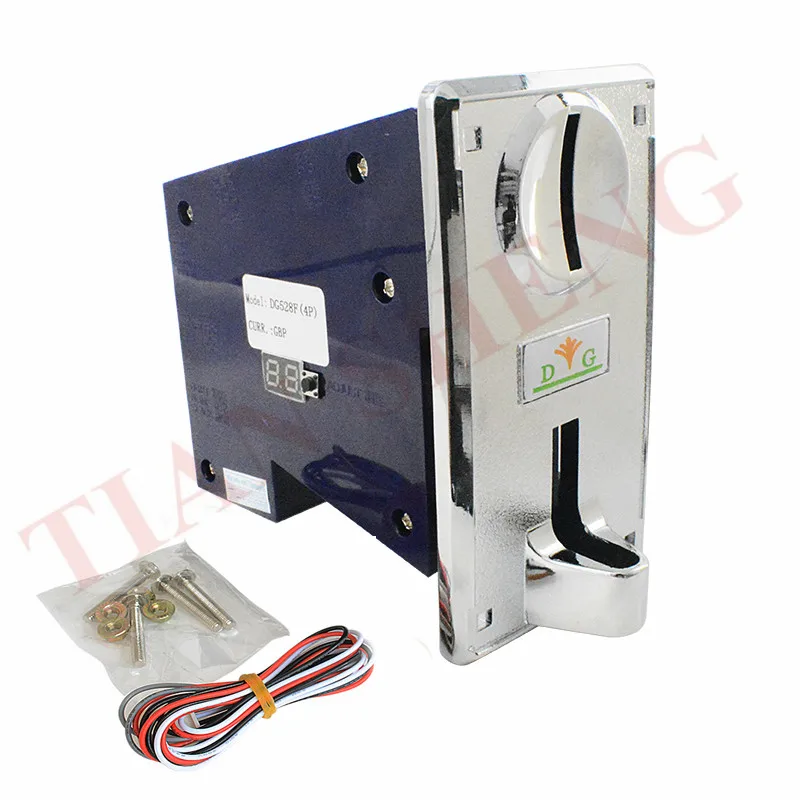 

1PC/Lot DG528F 6 Values Programmable Multi coin selector coin acceptor validator for game machine vending machine