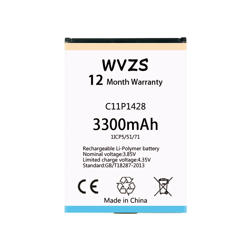 Wvzs 3450 мАч литий-полимерный аккумулятор C11P1428 для Asus Zenfone 2 Zenfone2 Laser ZE500KL ZE500KG 5 "Z00ED