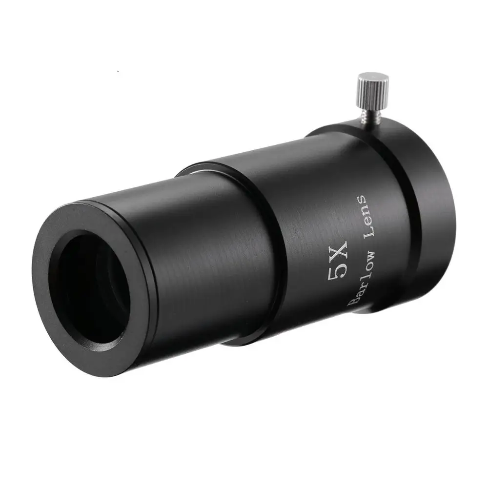 5X Extender Barlow Mirror Telescope Double 1.25 Inches 31.7mm Universal 5X Barlow Lens Barlow Black M42
5X Extender Barlow Mirror Telescope Double 1.25 Inches 31.7mm Universal 5X Barlow Lens Barlow Black M42