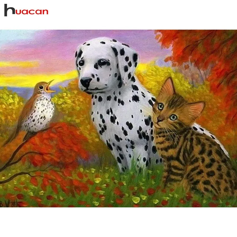 HUACAN New Arrivals 5D Diamond Painting Dog Full Square Diamond Mosaic Animal Diamond Embroidery Cross Stitch Bird Resin Drill
HUACAN New Arrivals 5D Diamond Painting Dog Full Square Diamond Mosaic Animal Diamond Embroidery Cross Stitch Bird Resin Drill