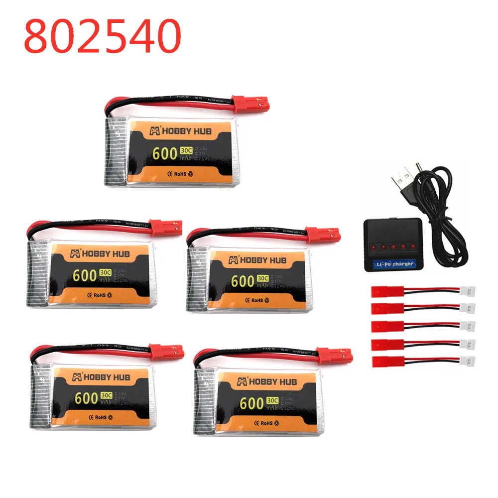 3,7 в lipo 600 мАч 30C 802540 Аккумулятор для HJ818 HJ819 509 Вт DFDF161 1315S X800 X500 X400 X300S Запчасти для дрона с дистанционным управлением + зарядное устройство
3,7 в lipo 600 мАч 30C 802540 Аккумулятор для HJ818 HJ819 509 Вт DFDF161 1315S X800 X500 X400 X300S Запчасти для дрона с дистанционным управлением + зарядное устройство