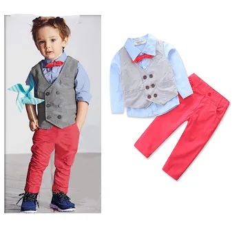 Anyongzu Boys Turn-down Collar New Boy Gentleman Dress Shirt Tie Vest Trousers Baby suit
Anyongzu Boys Turn-down Collar New Boy Gentleman Dress Shirt Tie Vest Trousers Baby suit
