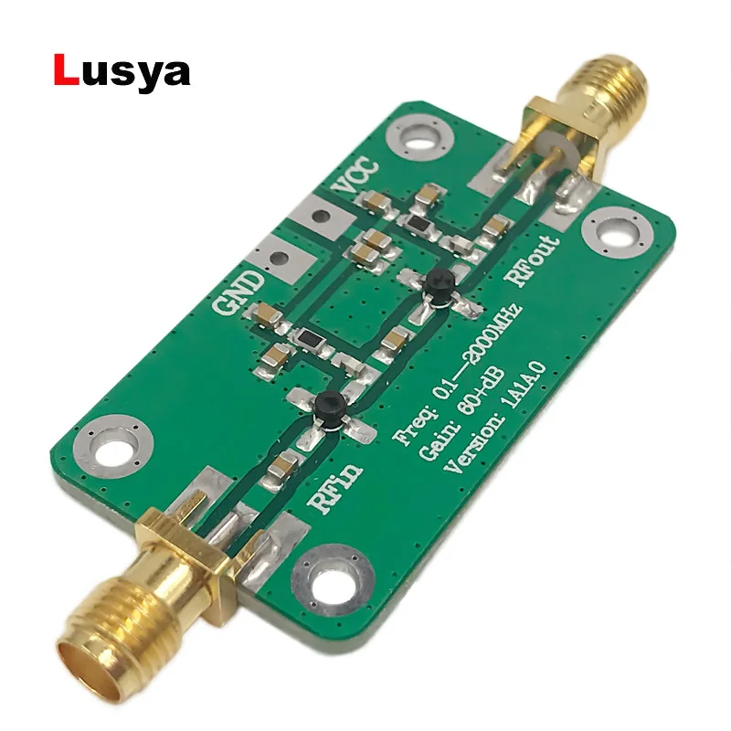 0.1-2000MHz 60dB Gain RF Broadband Amplifier Board Low Noise Amplifier LNA Module HF VHF UHF fm Ham Radio G3-009
0.1-2000MHz 60dB Gain RF Broadband Amplifier Board Low Noise Amplifier LNA Module HF VHF UHF fm Ham Radio G3-009