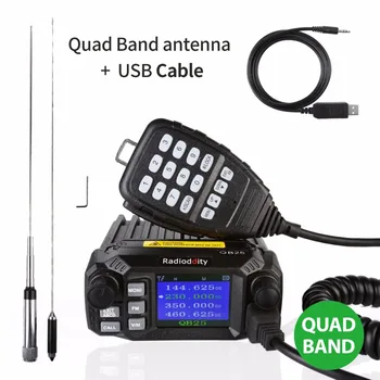 Radioddity QB25 Pro Quad Band Quad-standby Mini Mobile Car Truck Radio VHF UHF 25W Vehicle Transceiver High Gain Antenna
Radioddity QB25 Pro Quad Band Quad-standby Mini Mobile Car Truck Radio VHF UHF 25W Vehicle Transceiver High Gain Antenna