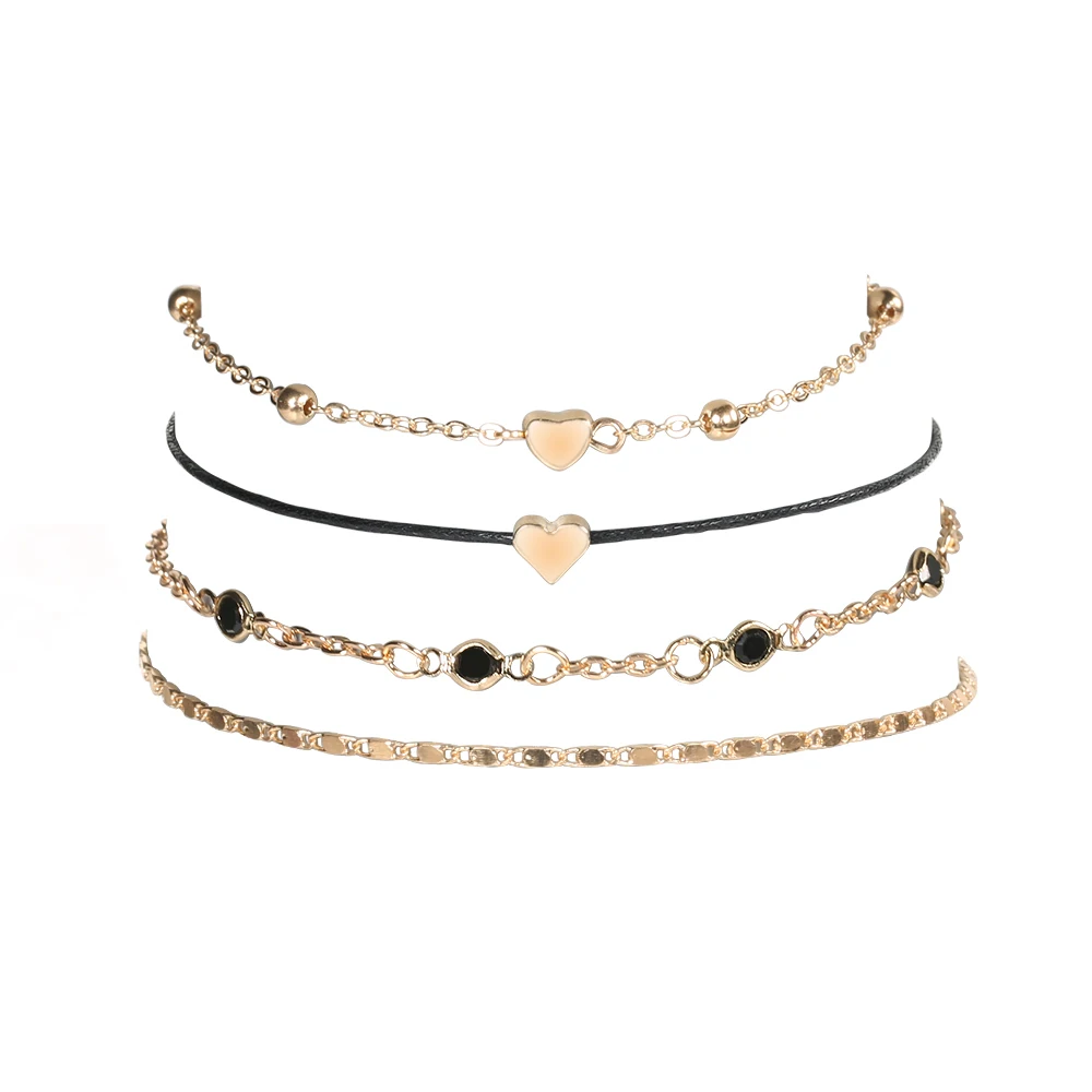 4pcs/set Fashion Bracelet For Women Simple Heart Open Bracelet Set Jewelry Bohemian Party Gifts Female Bracelets
4pcs/set Fashion Bracelet For Women Simple Heart Open Bracelet Set Jewelry Bohemian Party Gifts Female Bracelets