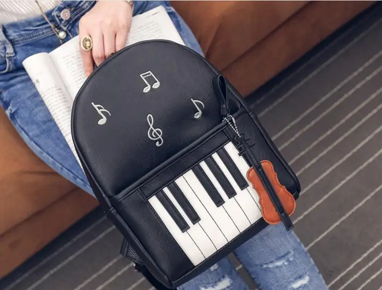 1 piece Shoulder bag female piano notes printing PU backpack women fashion college wind shoulder bag female tide
1 piece Shoulder bag female piano notes printing PU backpack women fashion college wind shoulder bag female tide