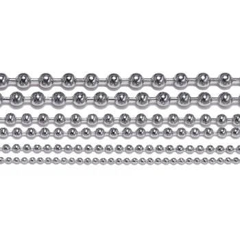 5m/lot 1.2/1.5/2.0/2.5/3.0/3.2mm Beaded Ball Stainless Steel Bulk Ball Bead Chains For DIY Necklaces Jewelry Making Accessories
5m/lot 1.2/1.5/2.0/2.5/3.0/3.2mm Beaded Ball Stainless Steel Bulk Ball Bead Chains For DIY Necklaces Jewelry Making Accessories