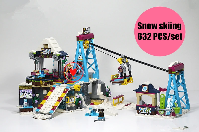 New Girls Friends bricks Snow Resort Ski Lift fit legoings Friends figures city model Building Blocks Bricks Toy 41324 gift kid
New Girls Friends bricks Snow Resort Ski Lift fit legoings Friends figures city model Building Blocks Bricks Toy 41324 gift kid