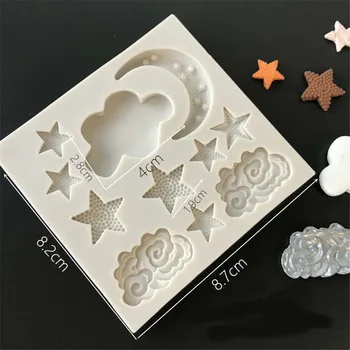 4YANG Hot Sale Cloud Star Moon Silicone Mold Fondant Mold Cake Decorating Tools Chocolate Gumpaste Mold Pastry Tool
4YANG Hot Sale Cloud Star Moon Silicone Mold Fondant Mold Cake Decorating Tools Chocolate Gumpaste Mold Pastry Tool