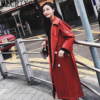 2019 New Fashion Double Breasted Loose Red Trench Coat Women Long Sleeve Belt Windbreaker Female Overcoat Abrigos Mujer LX207
2019 New Fashion Double Breasted Loose Red Trench Coat Women Long Sleeve Belt Windbreaker Female Overcoat Abrigos Mujer LX207