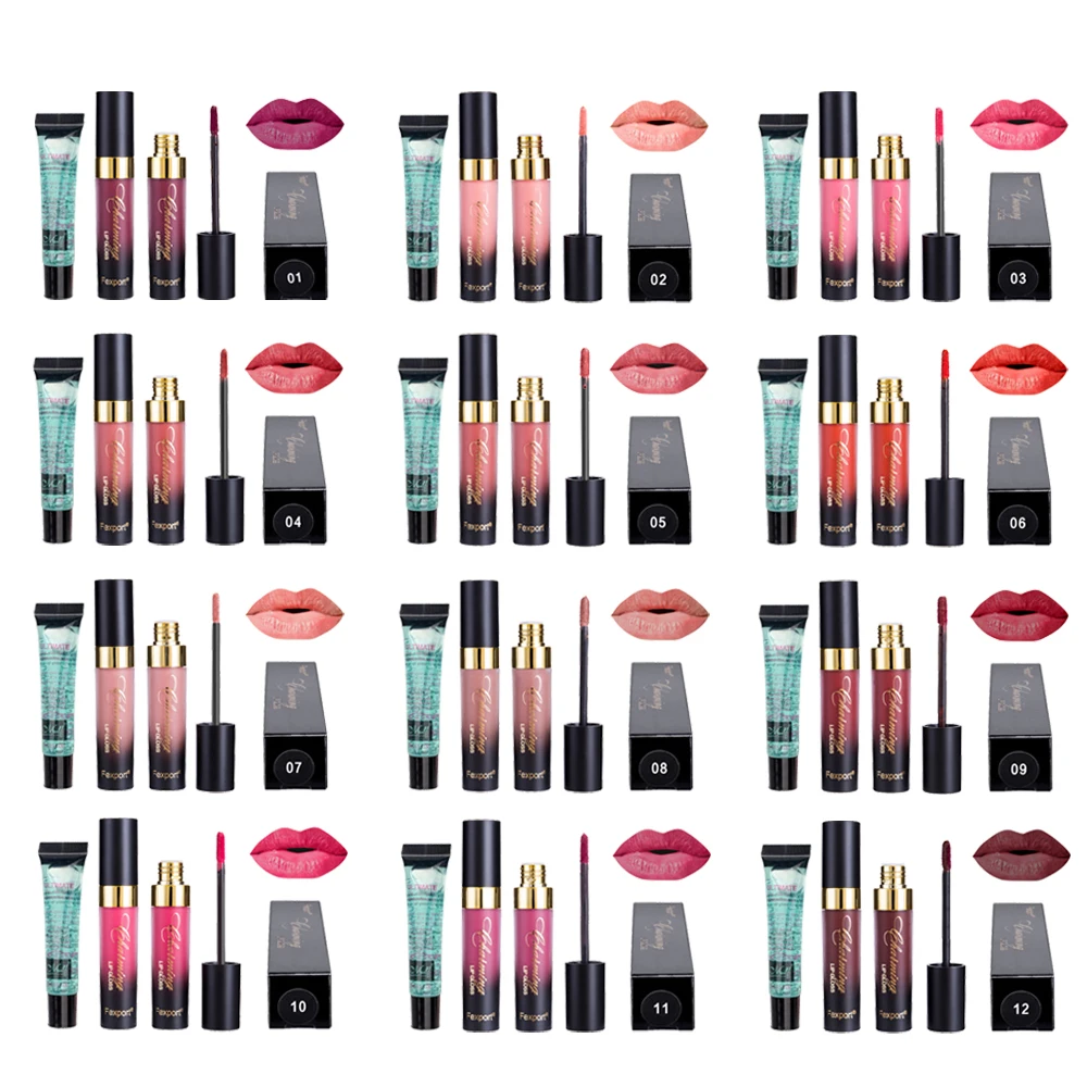 1 Set Fashion Women Liquid Matte No Fading Lipstick Cleansing Gel Set Waterproof Nude Lip Gloss Makeup Set Kit 12 Colors
1 Set Fashion Women Liquid Matte No Fading Lipstick Cleansing Gel Set Waterproof Nude Lip Gloss Makeup Set Kit 12 Colors
