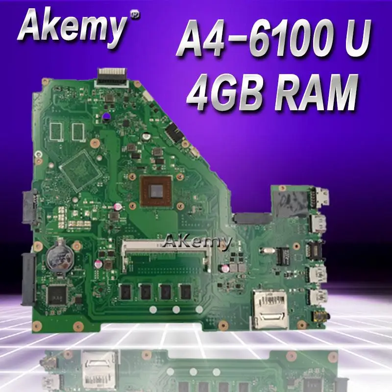 Akemy For ASUS X550EP X550EA X550E X550E D552E X552E A4-6100 4GB laptop motherboard tested 100% work original mainboard
Akemy For ASUS X550EP X550EA X550E X550E D552E X552E A4-6100 4GB laptop motherboard tested 100% work original mainboard